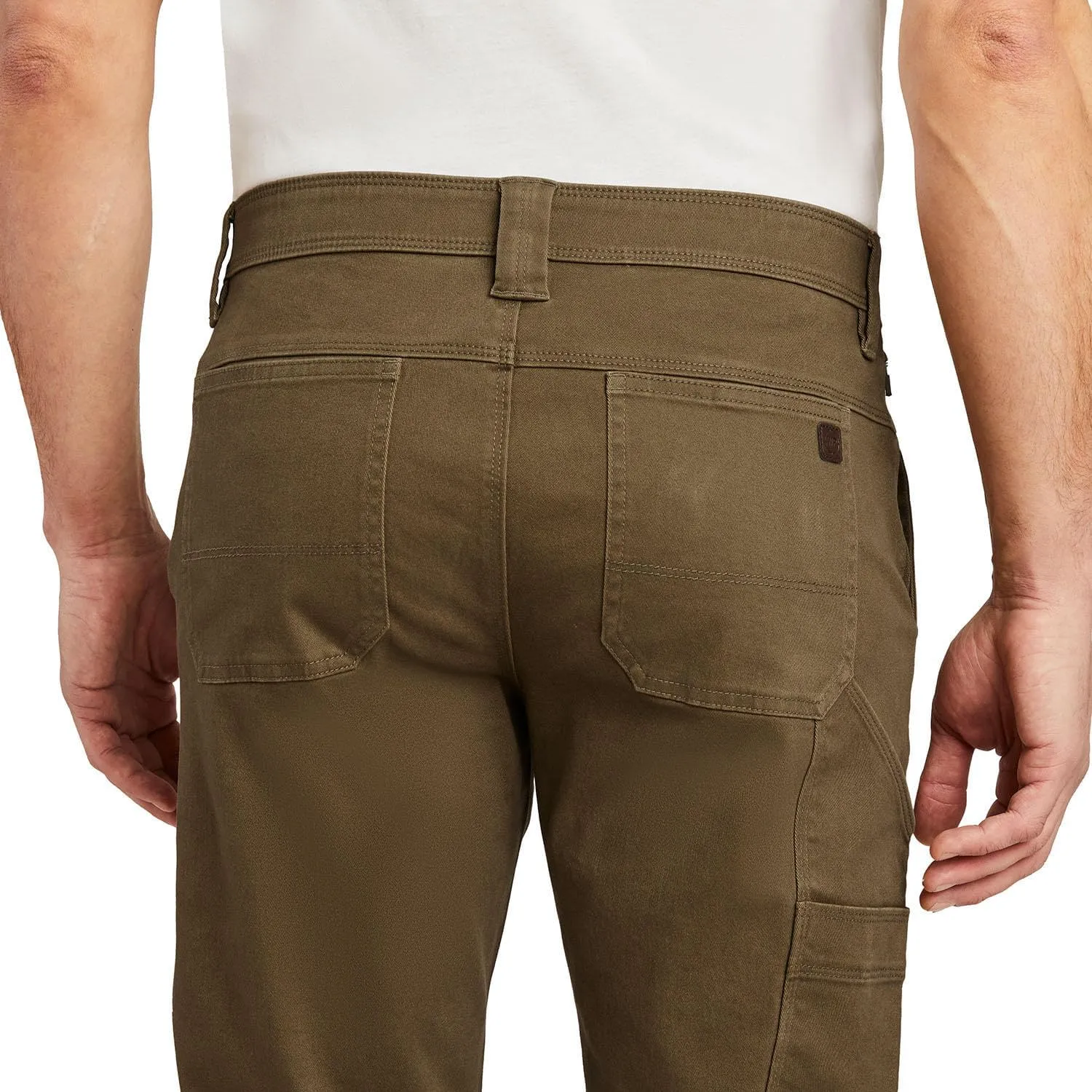 Weatherproof WP Men's 5 Pocket Utility Cargo Pants, Tactical Work Pants for Men, Relaxed Fit Cotton Hiking Pants