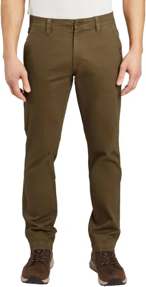 Weatherproof WP Men's 5 Pocket Utility Cargo Pants, Tactical Work Pants for Men, Relaxed Fit Cotton Hiking Pants