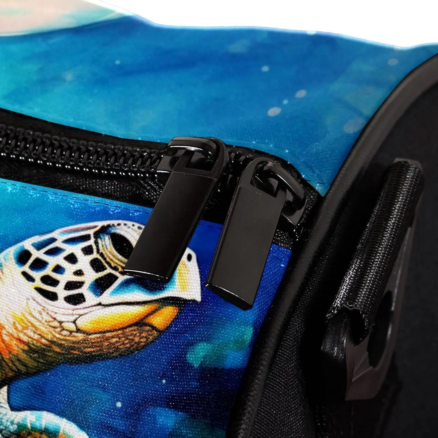 Weekender Travel Bag,Small Gym Bag,Blue Watercolor Sea Turtle,Gym Duffle Bag