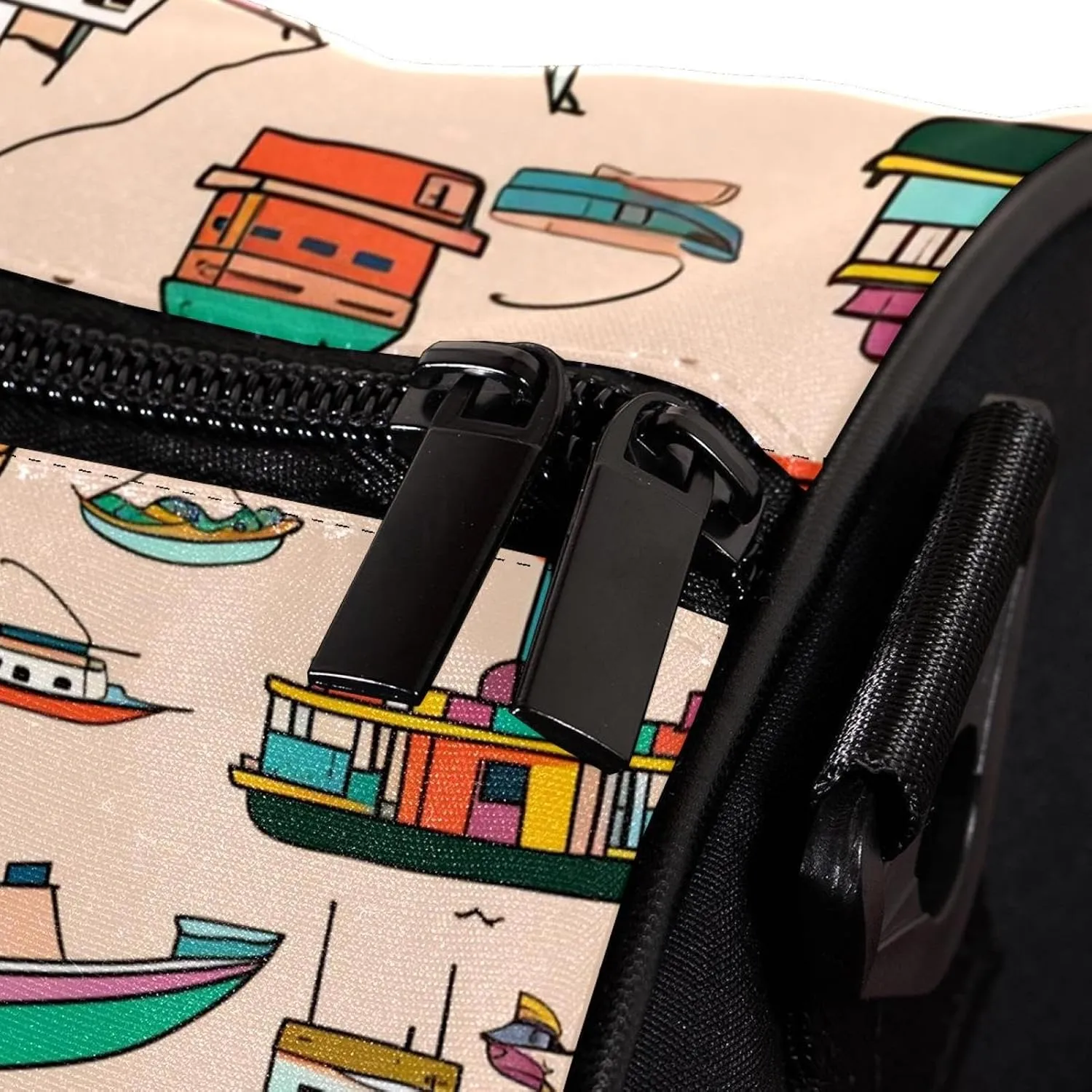Weekender Travel Bag,Small Gym Bag,Boats Ships Ocean,Gym Duffle Bag