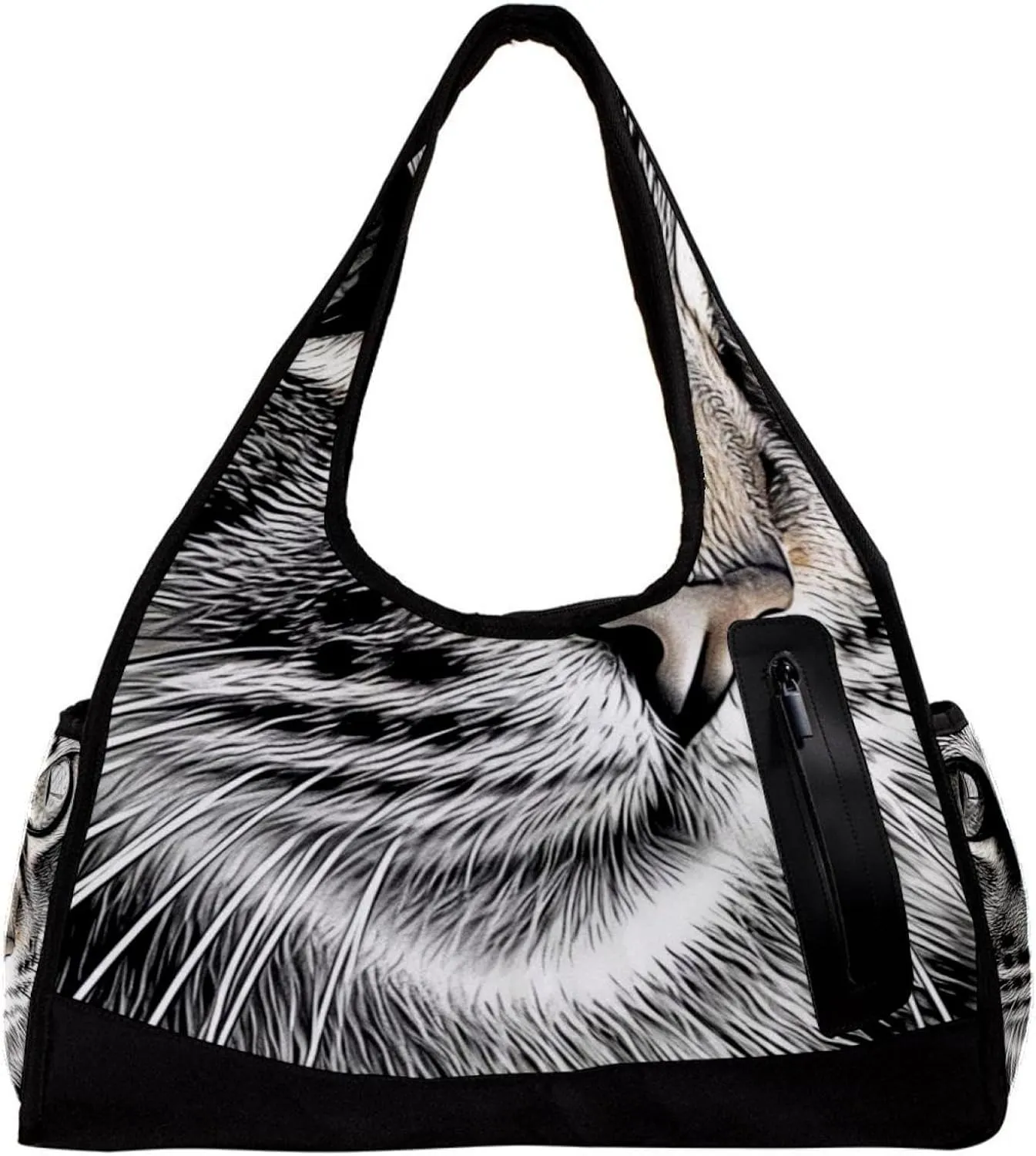 Weekender Travel Bag,Small Gym Bag,Cat Portrait Eyes,Gym Duffle Bag