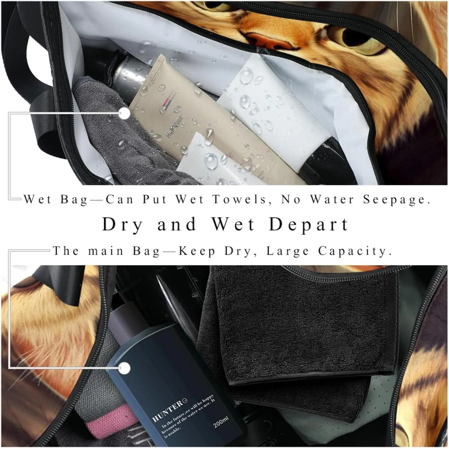 Weekender Travel Bag,Small Gym Bag,Chair Cat,Gym Duffle Bag