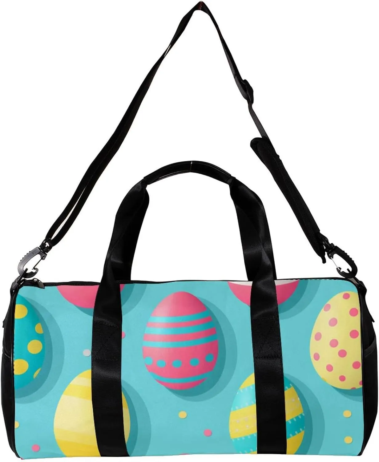 Weekender Travel Bag,Small Gym Bag,Colored Print Egg Easter,Gym Duffle Bag