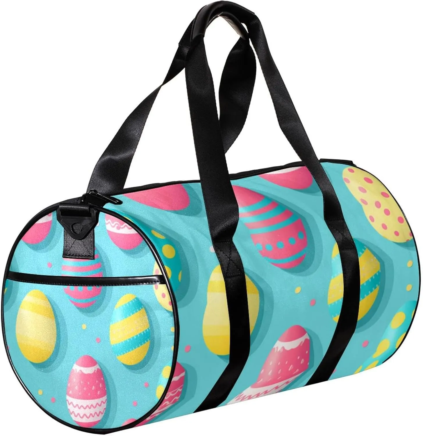 Weekender Travel Bag,Small Gym Bag,Colored Print Egg Easter,Gym Duffle Bag