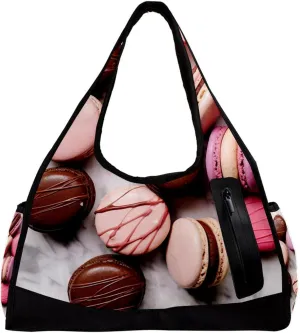 Weekender Travel Bag,Small Gym Bag,Dessert Cake and Marble,Gym Duffle Bag