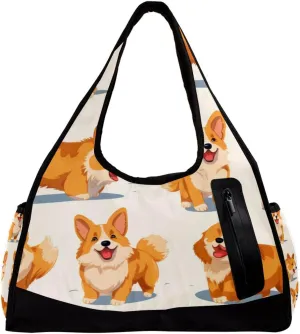 Weekender Travel Bag,Small Gym Bag,Dogs Animals,Gym Duffle Bag
