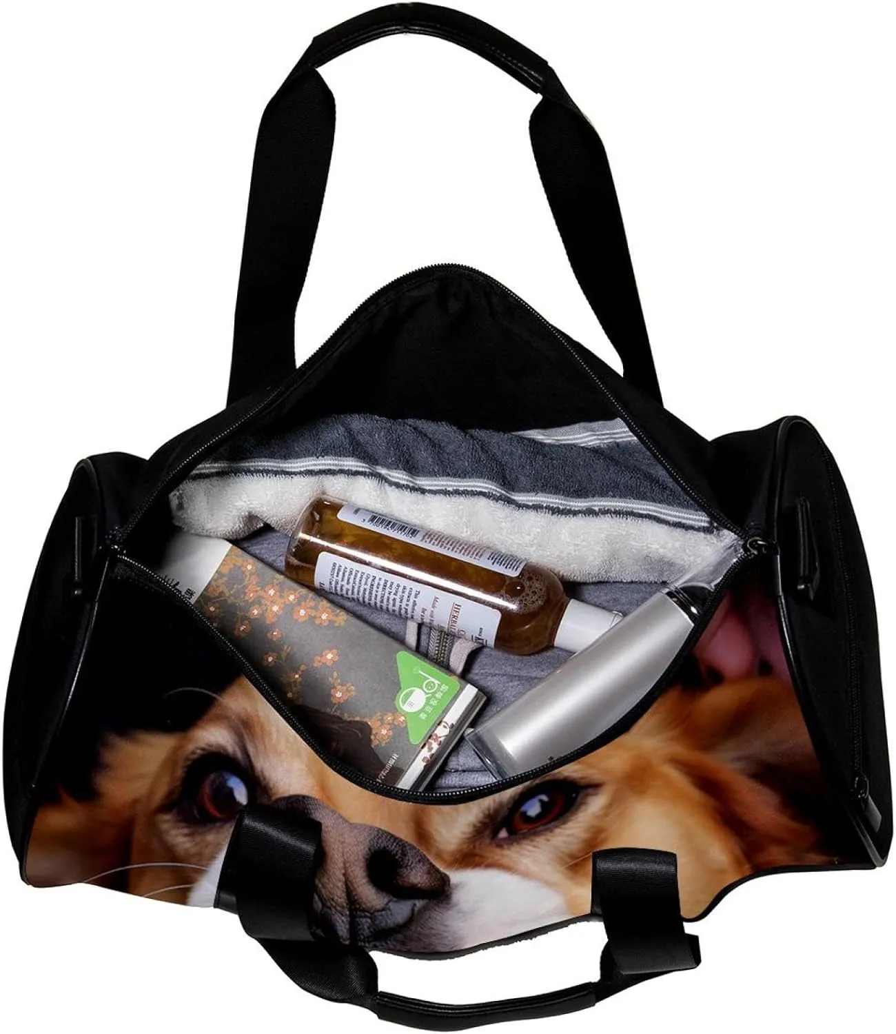 Weekender Travel Bag,Small Gym Bag,French Bulldog,Gym Duffle Bag