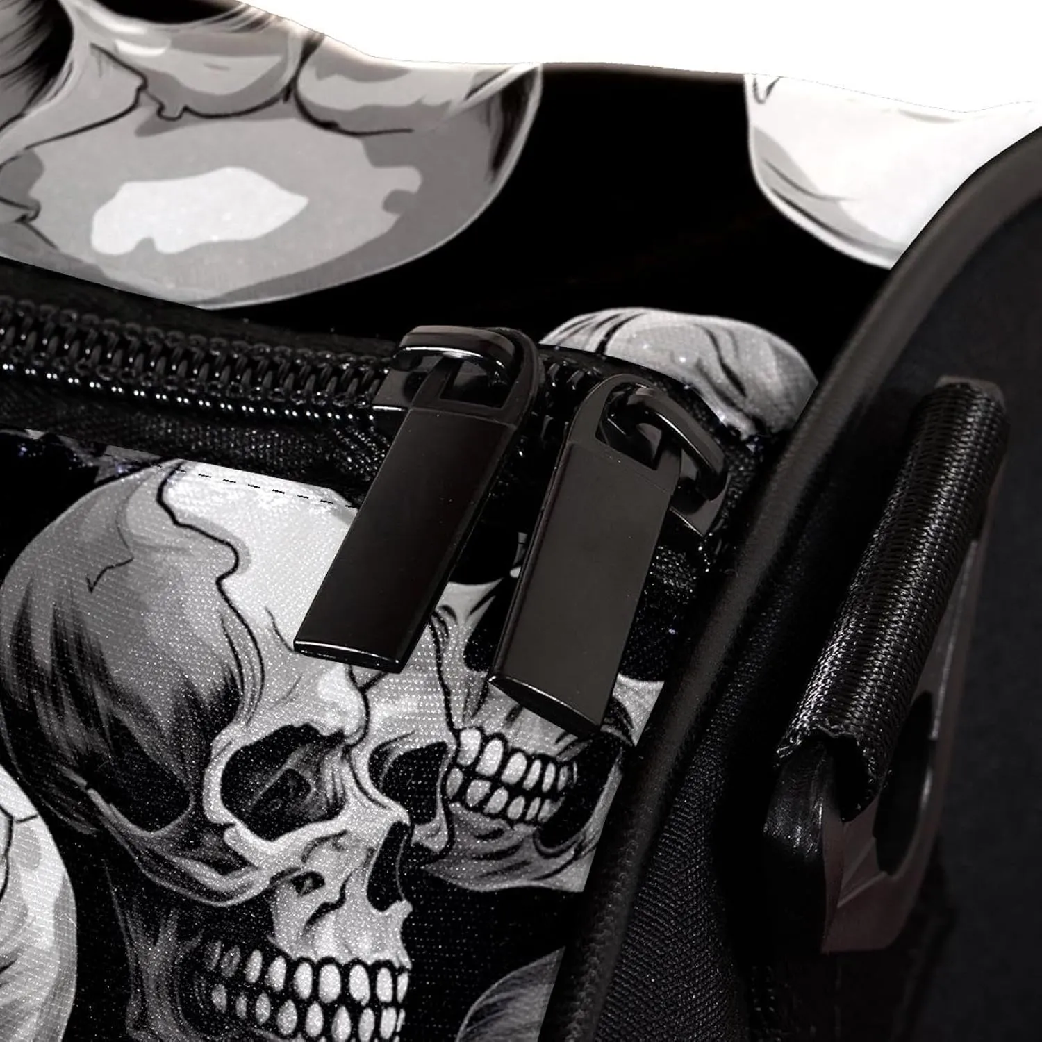 Weekender Travel Bag,Small Gym Bag,Scary White Skulls,Gym Duffle Bag