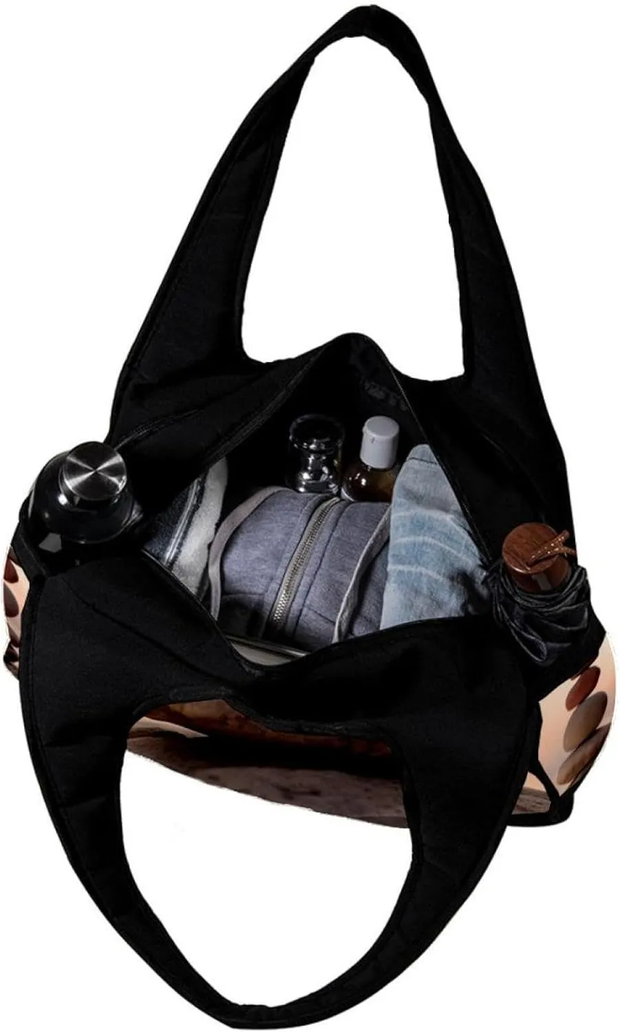 Weekender Travel Bag,Small Gym Bag,Sea Beach Stones,Gym Duffle Bag