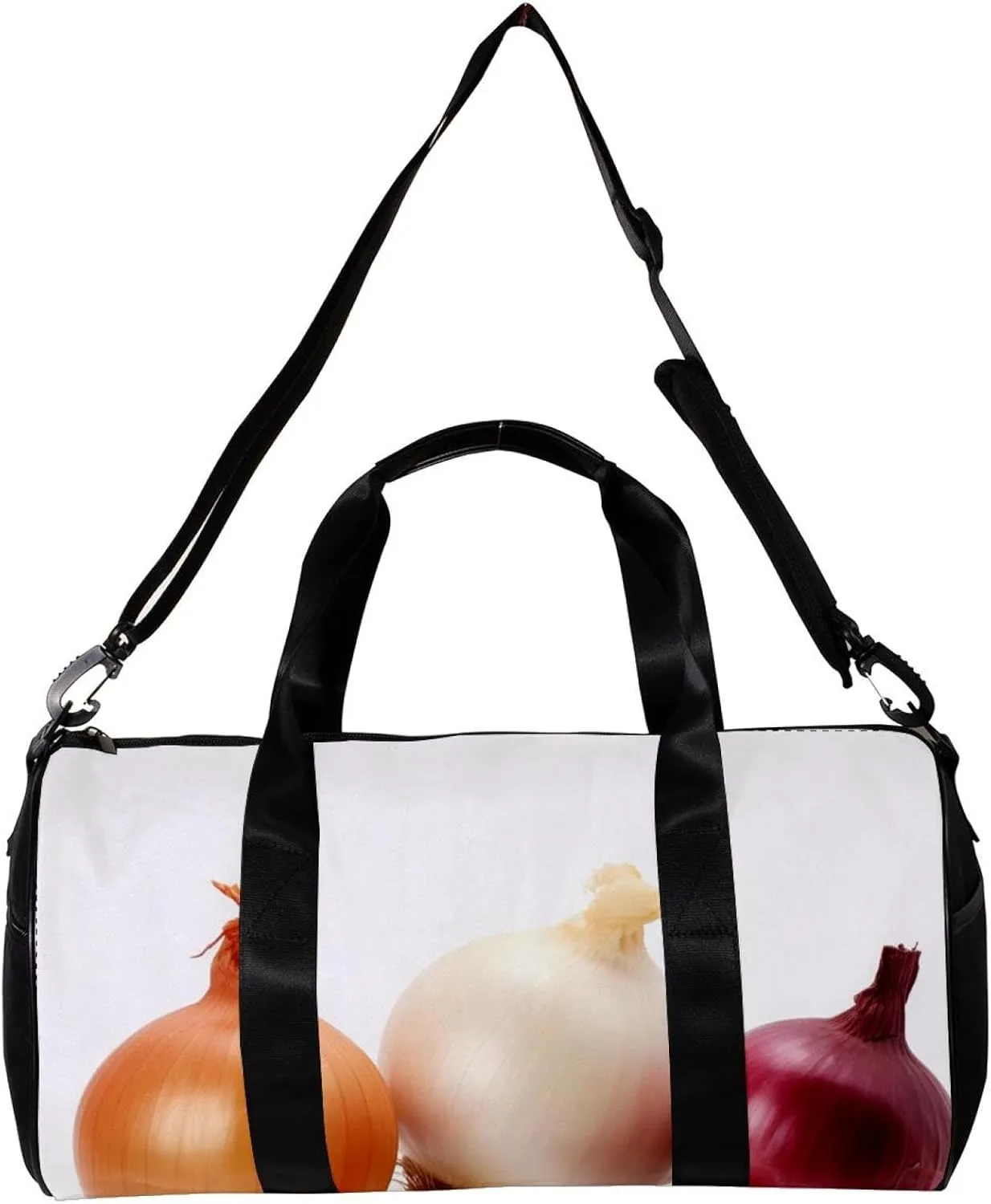 Weekender Travel Bag,Small Gym Bag,Vegetables Onion and Garlic,Gym Duffle Bag