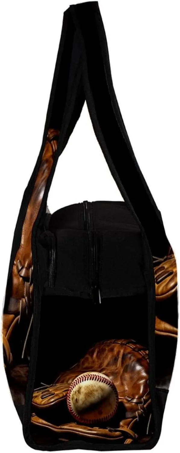 Weekender Travel Bag,Small Gym Bag,Vintage Baseball Gloveball Sport,Gym Duffle Bag