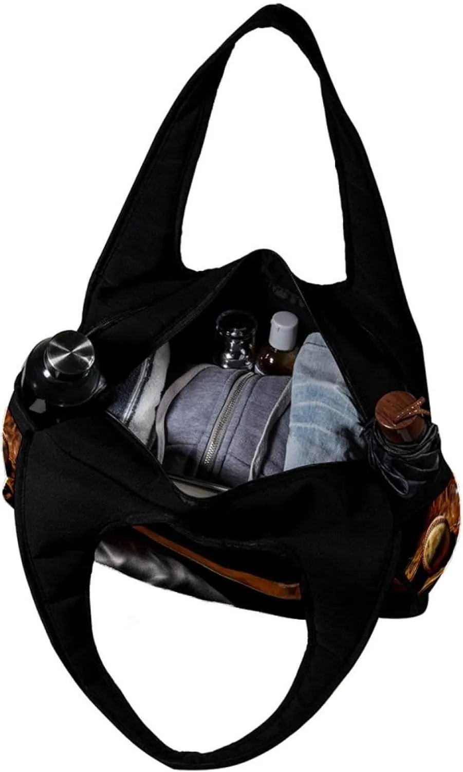 Weekender Travel Bag,Small Gym Bag,Vintage Baseball Gloveball Sport,Gym Duffle Bag