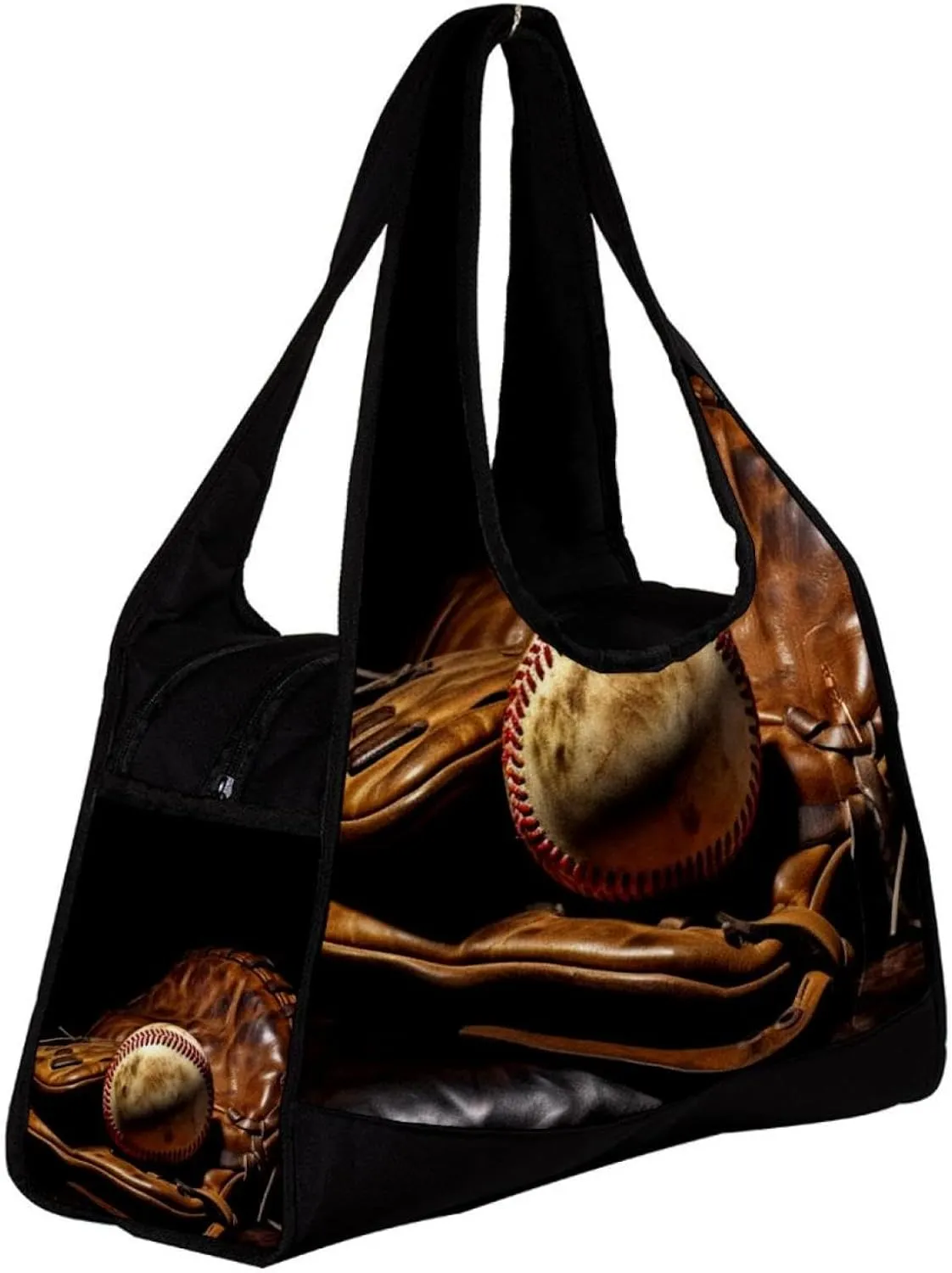 Weekender Travel Bag,Small Gym Bag,Vintage Baseball Gloveball Sport,Gym Duffle Bag
