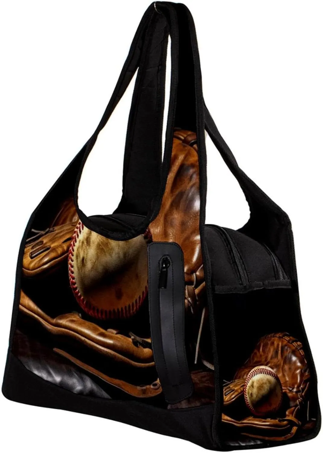 Weekender Travel Bag,Small Gym Bag,Vintage Baseball Gloveball Sport,Gym Duffle Bag