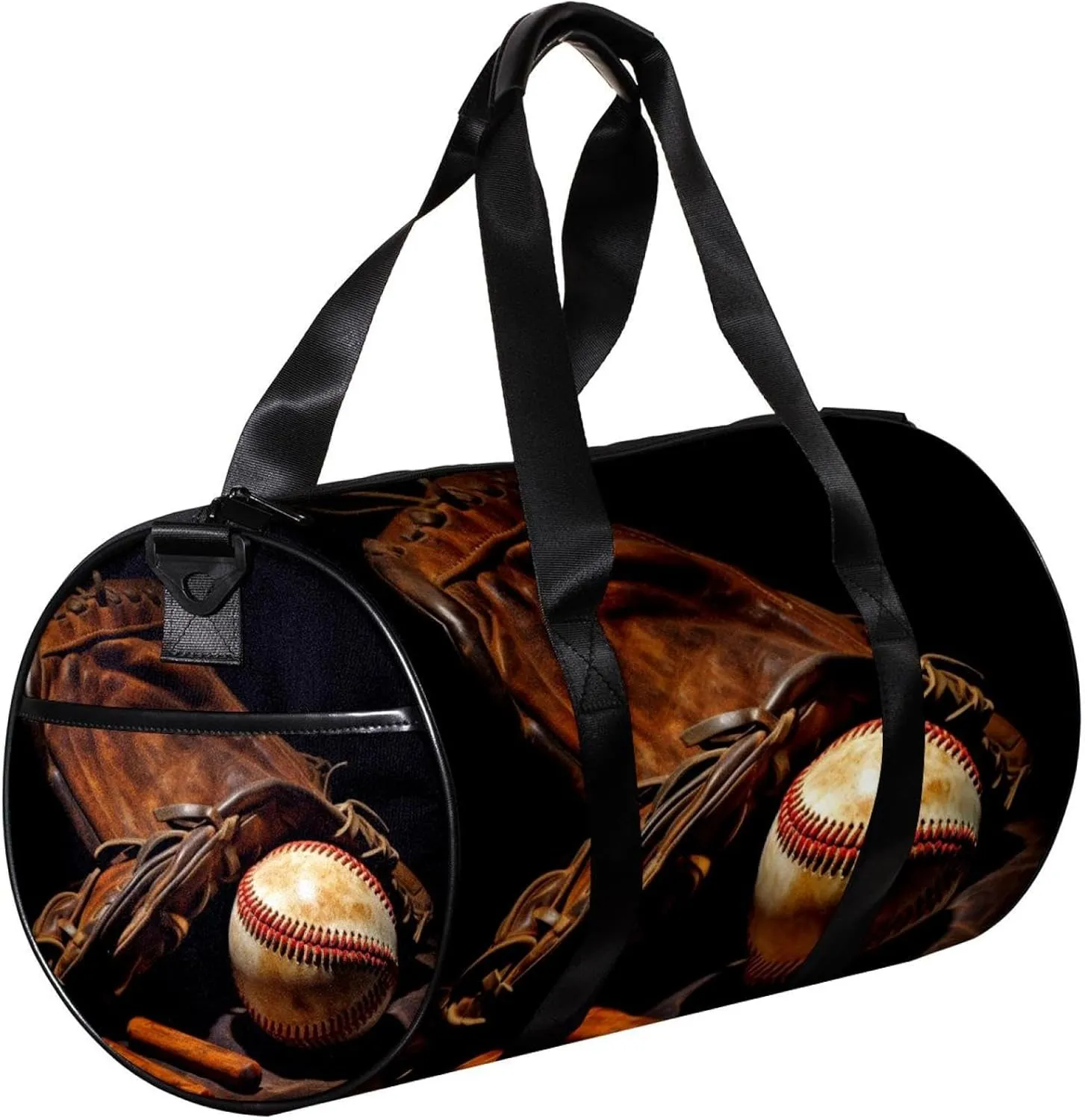 Weekender Travel Bag,Small Gym Bag,Vintage Baseball Gloveball Sport,Gym Duffle Bag