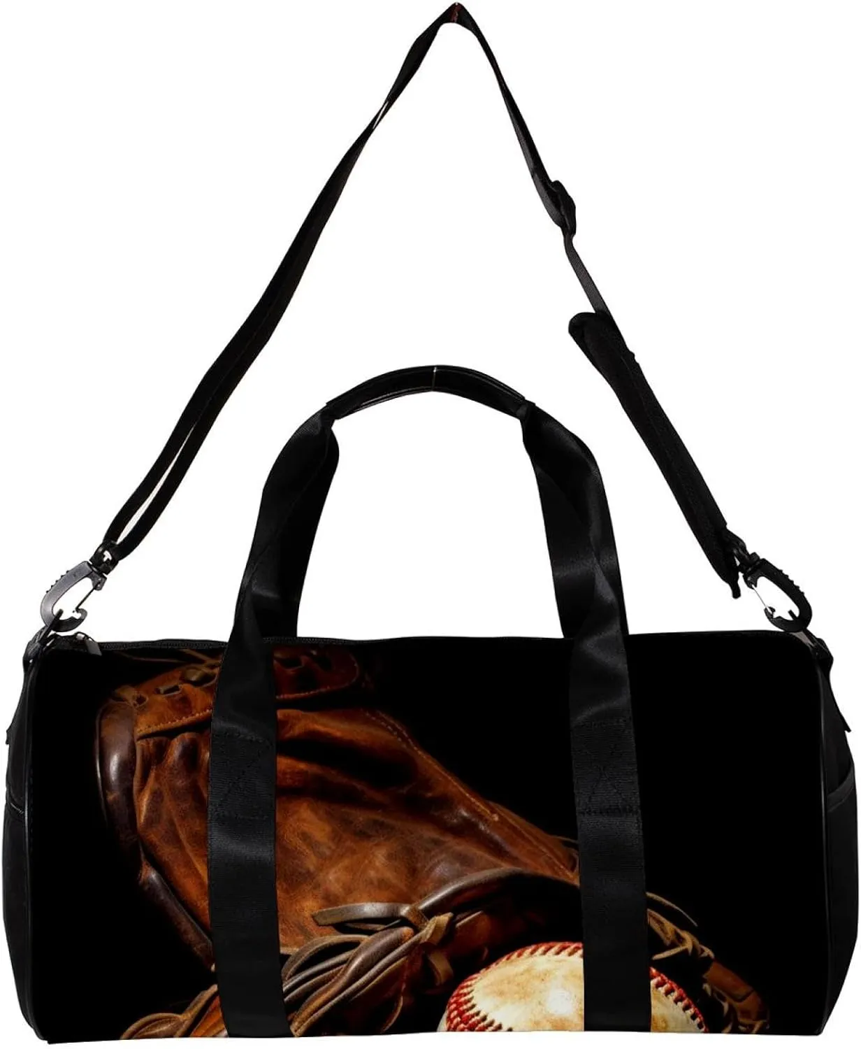 Weekender Travel Bag,Small Gym Bag,Vintage Baseball Gloveball Sport,Gym Duffle Bag