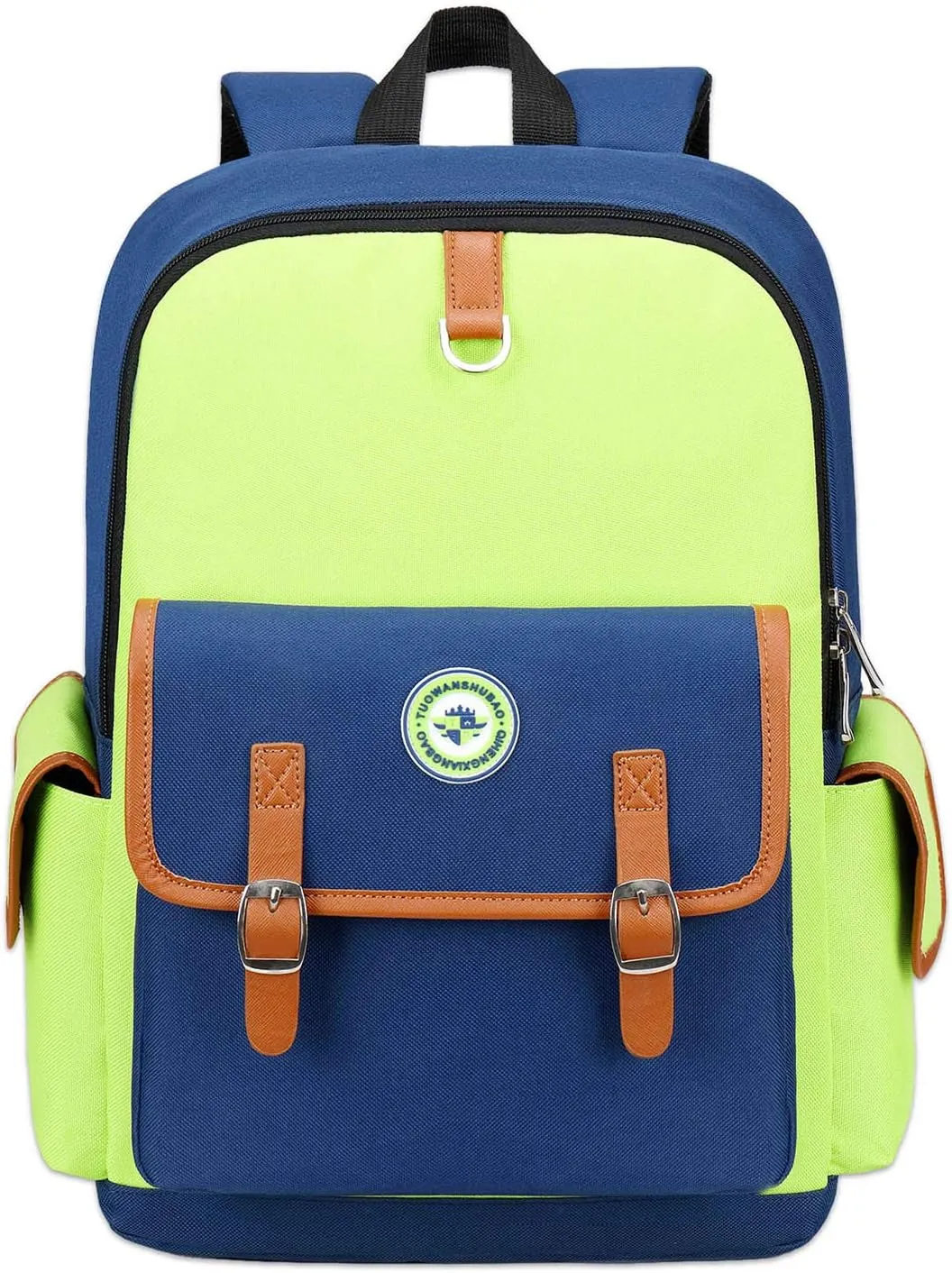 weiatas Kids Backpack Children Bookbag Preschool Kindergarten Elementary School Bag for Girls Boys (Green-blue, Small)