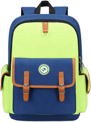 weiatas Kids Backpack Children Bookbag Preschool Kindergarten Elementary School Bag for Girls Boys (Green-blue, Small)