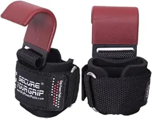 Weight Lifting Hooks Heavy Duty Lifting Wrist Straps Pull Ups Deadlift Straps Power Lifting Grips Padded Workout Straps for Weightlifting Gym Gloves for Men & Women Premium Workout Equipment