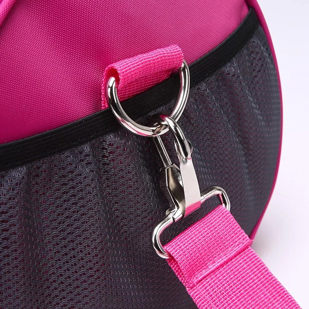 WENHAO Travel Small Duffel Sports Gym Luggage Bag (Small, Pink)