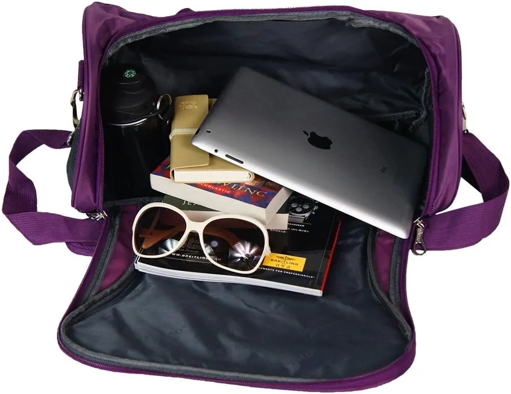 WENHAO Travel Small Duffel Sports Gym Luggage Bag (Small, Pink)
