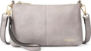 WESTBRONCO Crossbody Bag for Women Vegan Leather Wallet Purses Satchel Shoulder Bags Small Size