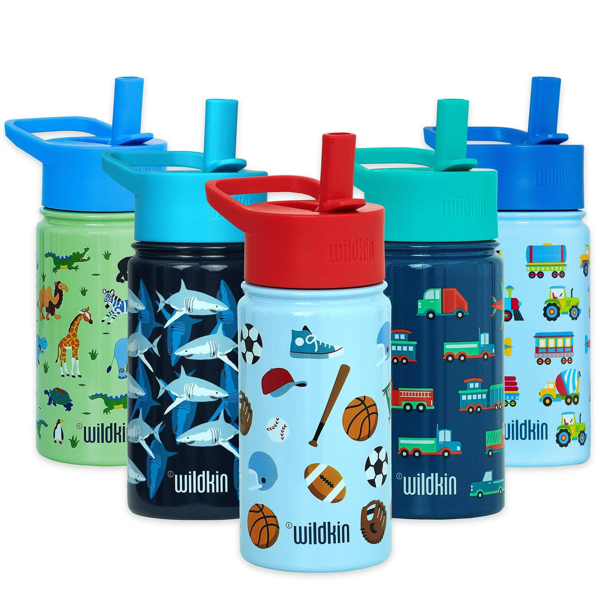 Wildkin Wild Animals 14 oz Steel Bottle