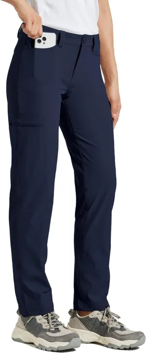 Willit Women's Golf Pants Hiking Cargo Pants Quick Dry Lightweight Outdoor Casual Pants Water Resistant