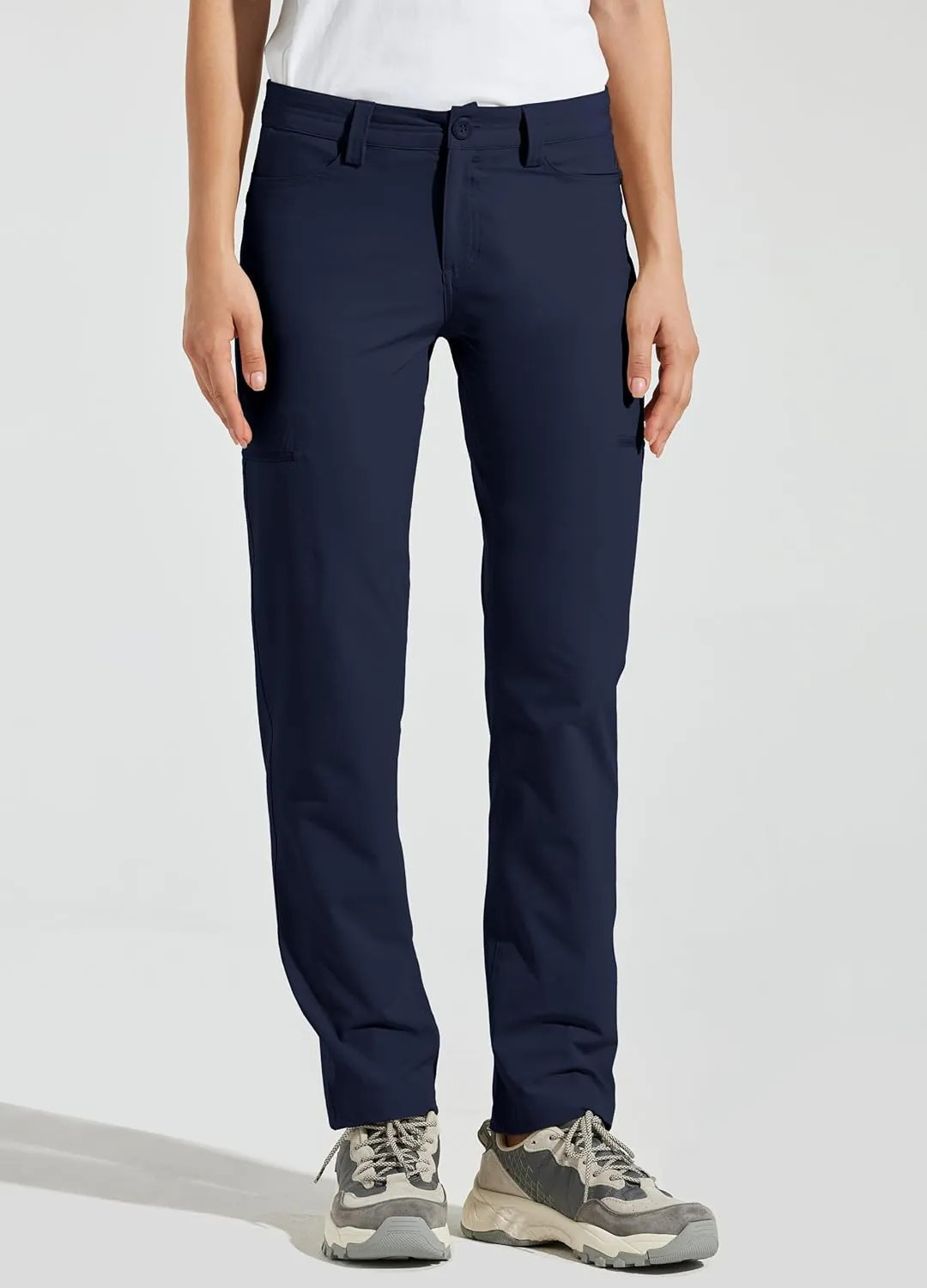 Willit Women's Golf Pants Hiking Cargo Pants Quick Dry Lightweight Outdoor Casual Pants Water Resistant