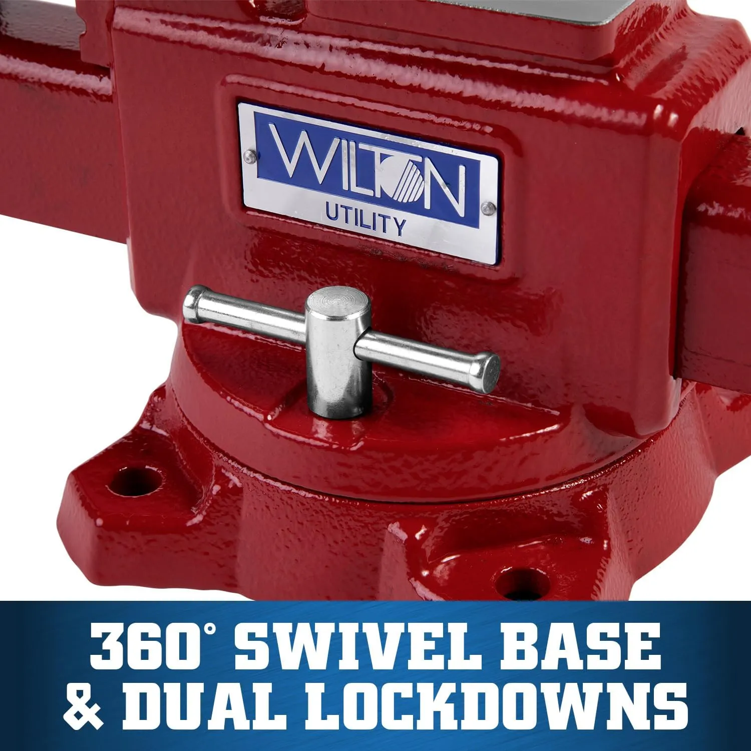 Wilton Utility Bench Vise, 4-1/2" Jaw Width, 4" Jaw Opening, 2-5/8" Throat (Model 674U)