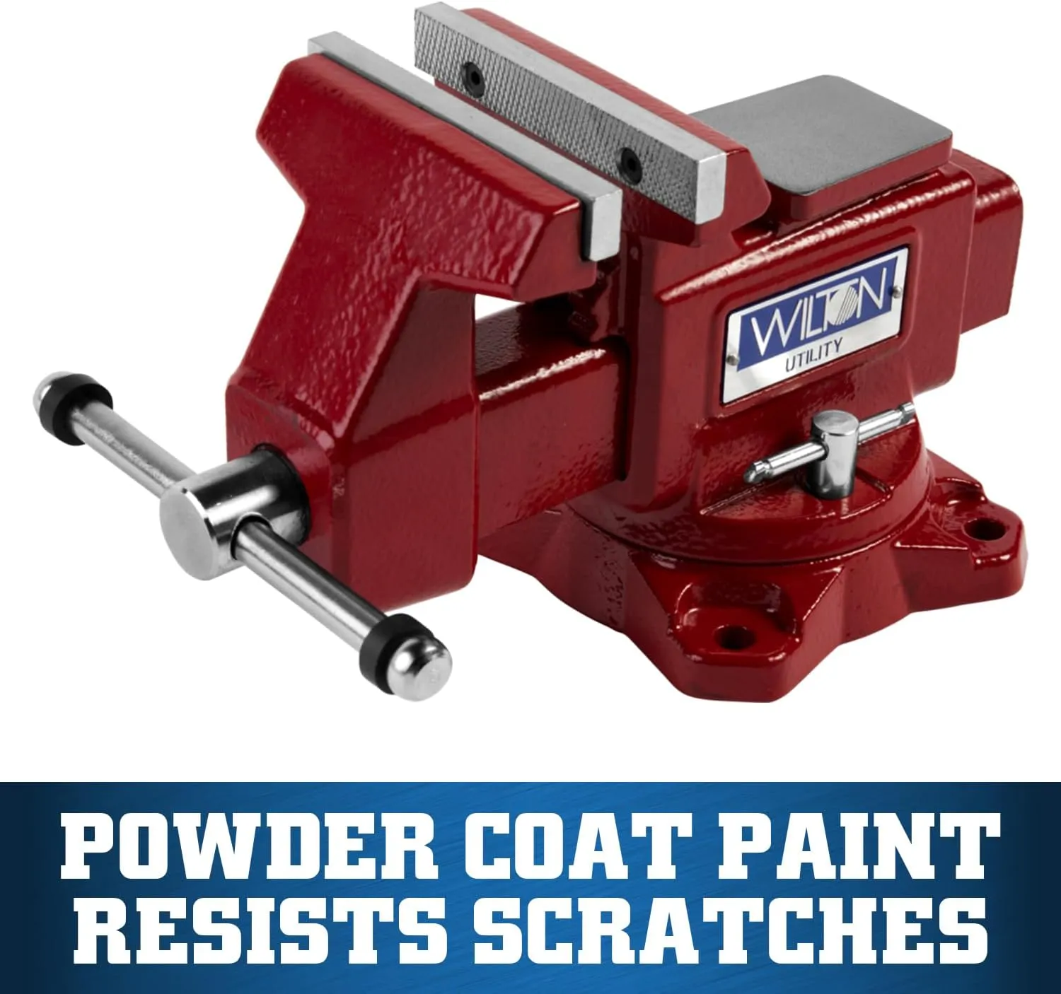 Wilton Utility Bench Vise, 4-1/2" Jaw Width, 4" Jaw Opening, 2-5/8" Throat (Model 674U)