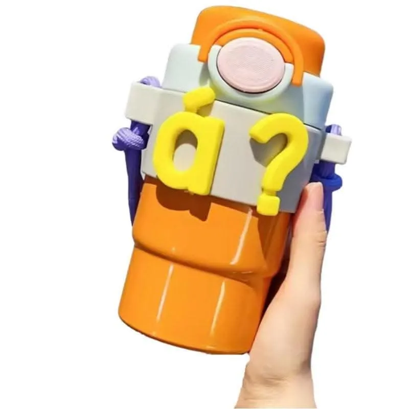 WK-KB2 Kids Vacuum Water Bottle (Orange, 500ml)