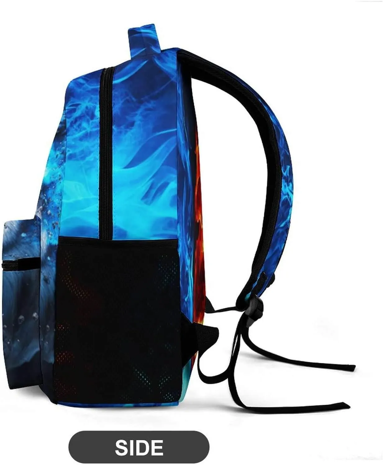 Wolf Backpack for Kids Girls Boys School, 16 Inches Cute Wolf Theme Bookbag, Adjustable, Lightweight, Large Capacity, Colorful Wolf Backpack for School
