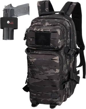 WOLF TACTICAL Molle Backpack Small Tactical Backpack Small Concealed Carry Backpack CCW Backpack Bug Out Bag 24L EDC Daypack