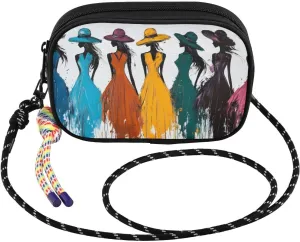 Women Colorful Hats Crossbody Bag for Women Cell Phone Purses Women's Small Shoulder Handbags Wallet Purse with Strap