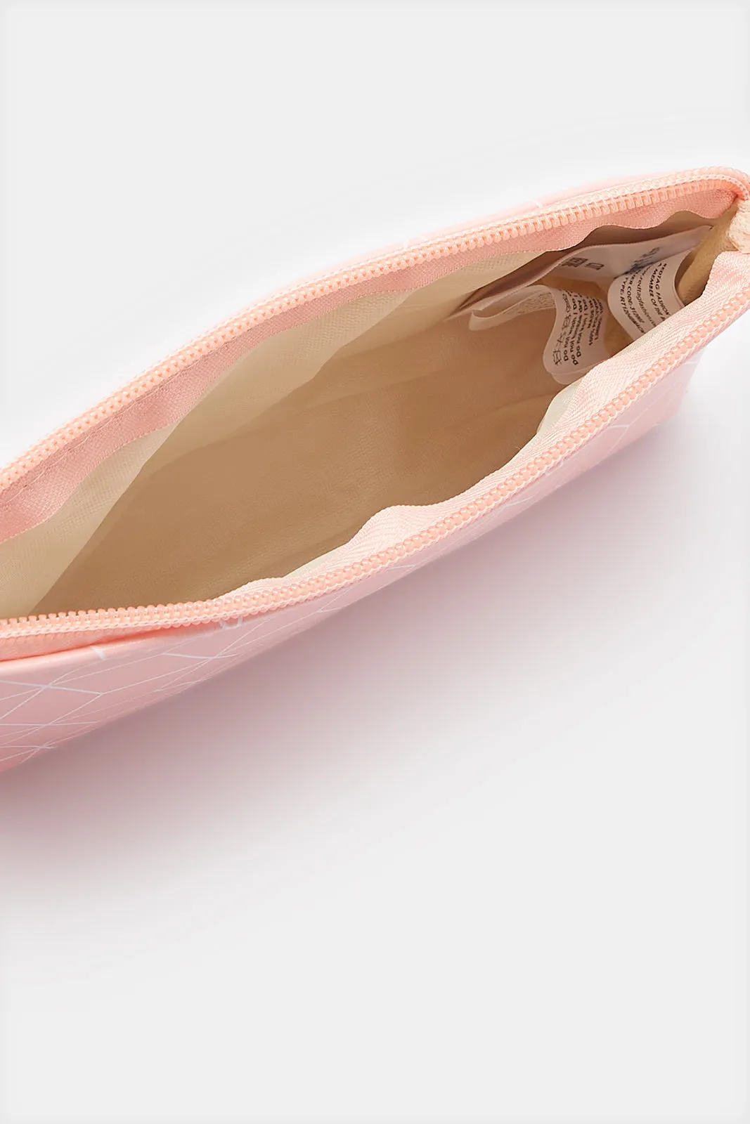 Women Pink Printed Cosmetic Pouch Set (3 Piece)