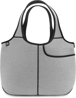 Women's Soft Tote Shoulder Bag Neoprene Handbag Laptop Computer Travel Bag Purse