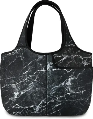 Women's Soft Tote Shoulder Bag Neoprene Handbag Laptop Computer Travel Bag Purse