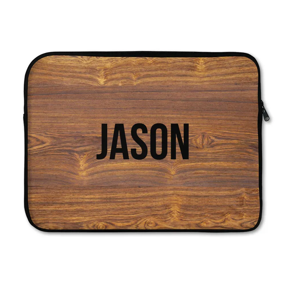 Wood Pattern Laptop Sleeve