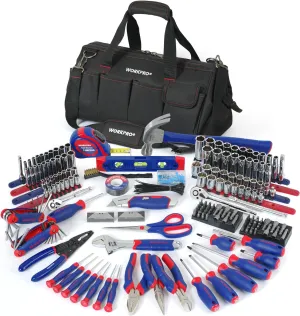 WORKPRO 322-Piece Home Repair Tool Kit With Carrying Bag - Basic Household Hand Tools