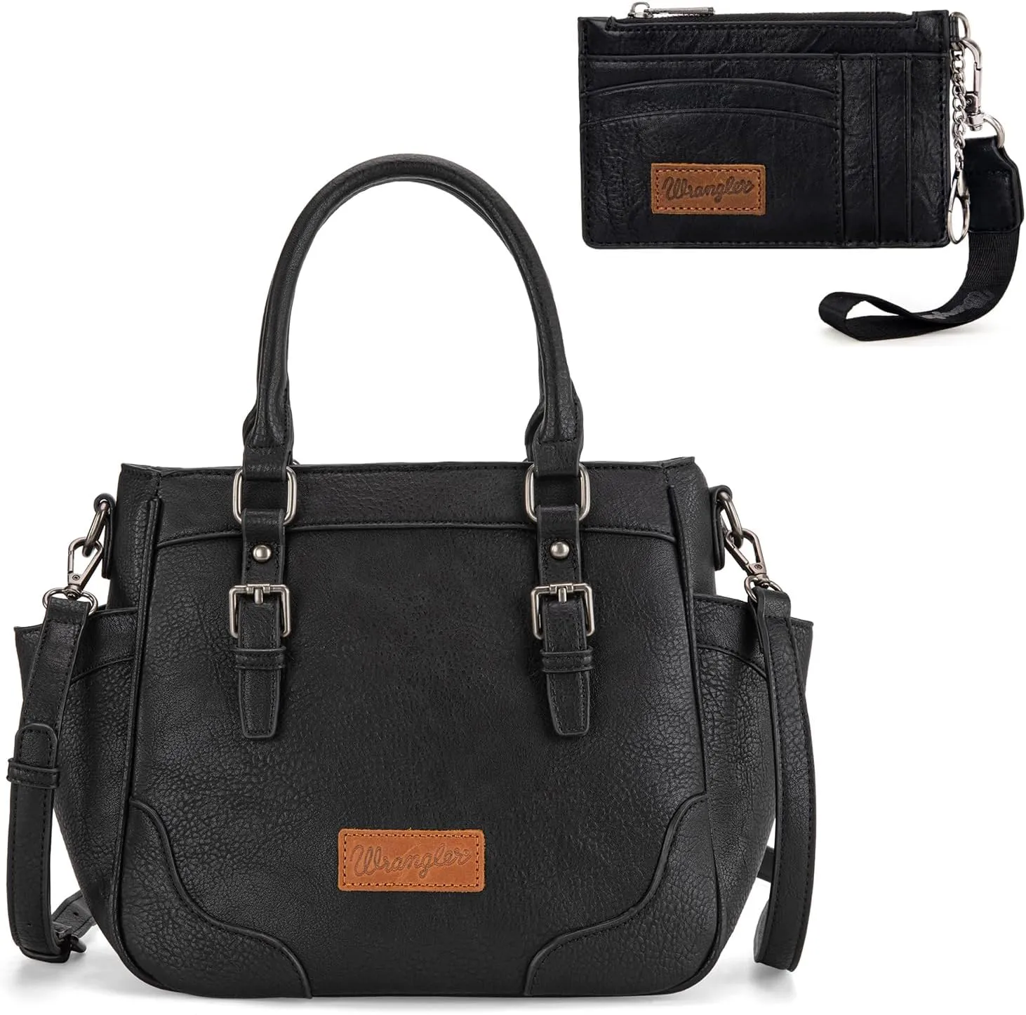 Wrangler Small Credit Card Holder for Women with Tote Bags Medium Crossbody Purses