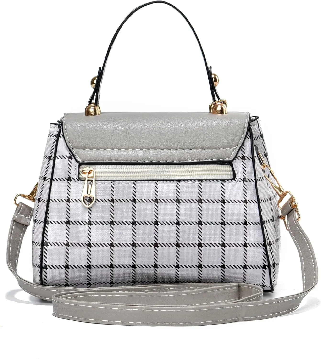 Xiaoyu Small Purses and Handbags for Women Fashion Teenage Girls Crossbody Bag Lightweight Shoulder Bag Plaid Pattern Satchel