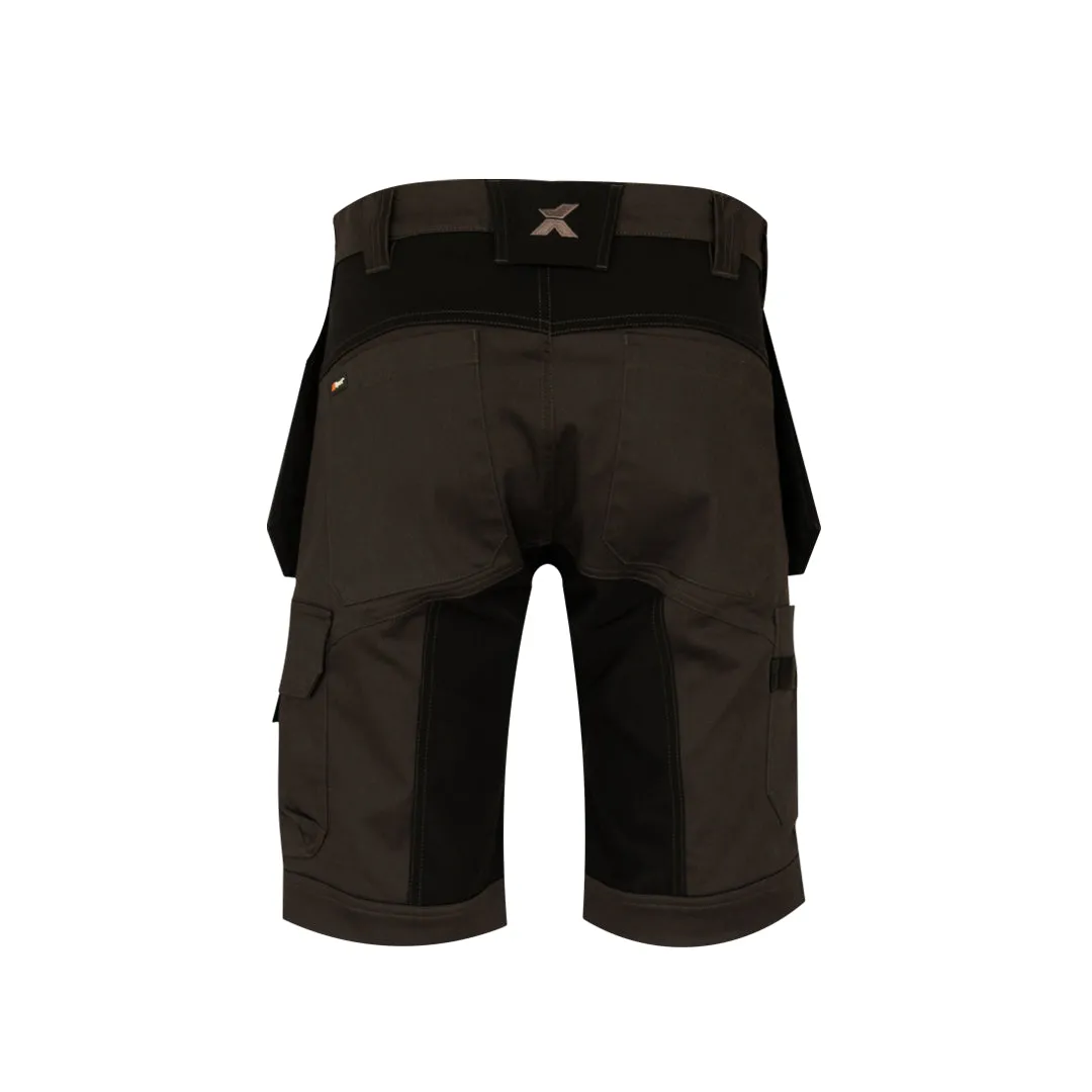 Xpert Pro Stretch Shorts With Holster Pockets  Grey / Black