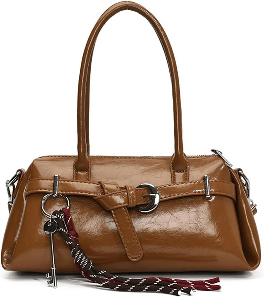 Y2k Purse 2000s Vintage Going Out Shoulder Sweet Cool Street City Bag Cute Punk Grunge Retro Leather Glossy Purses