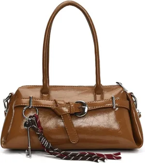 Y2k Purse 2000s Vintage Going Out Shoulder Sweet Cool Street City Bag Cute Punk Grunge Retro Leather Glossy Purses