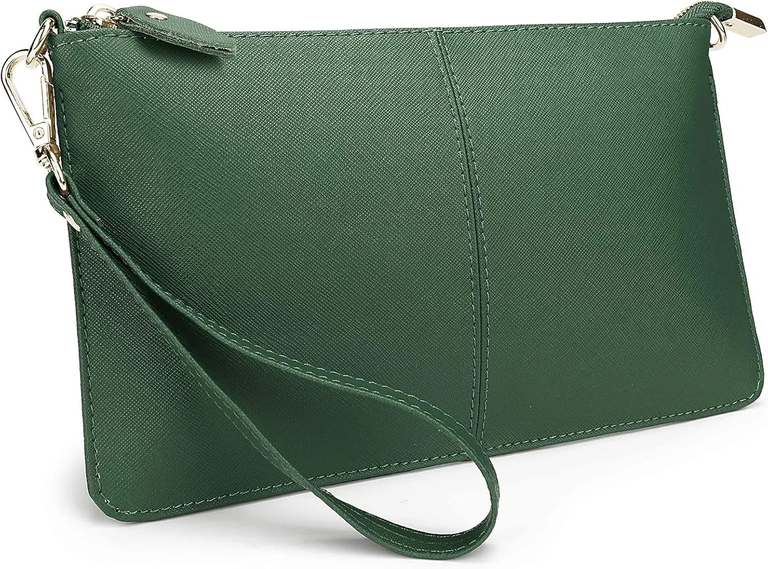 YALUXE Genuine Leather Wristlet Handbags Purses Cell Phone Pocket Clutch Wallet Crossbody Bags for Women