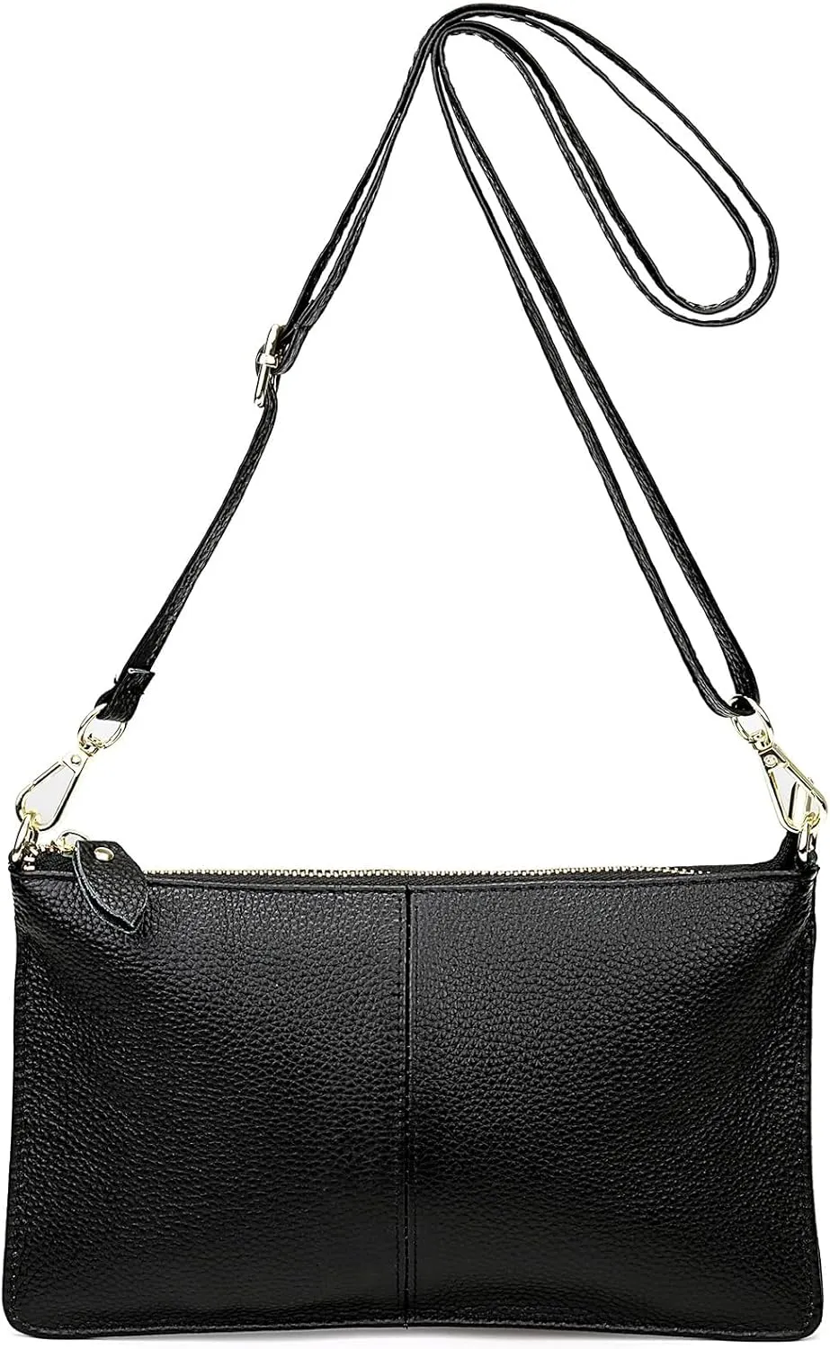 YALUXE Genuine Leather Wristlet Handbags Purses Cell Phone Pocket Clutch Wallet Crossbody Bags for Women