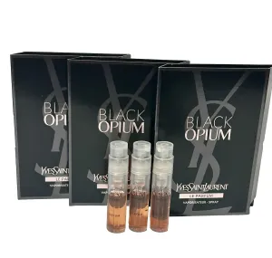 Yves Saint Laurent YSL Black Opium LE PARFUM Sample Women Perfume 1.2 ml / 0.04 oz - set of 3