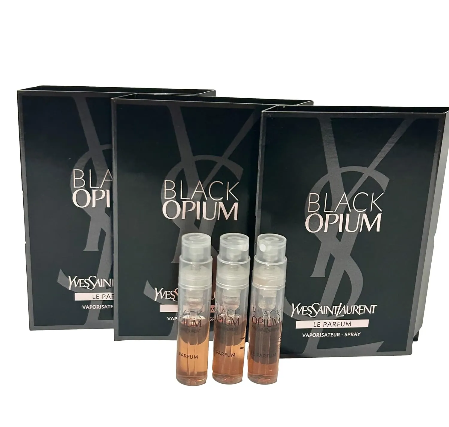 Yves Saint Laurent YSL Black Opium LE PARFUM Sample Women Perfume 1.2 ml / 0.04 oz - set of 3