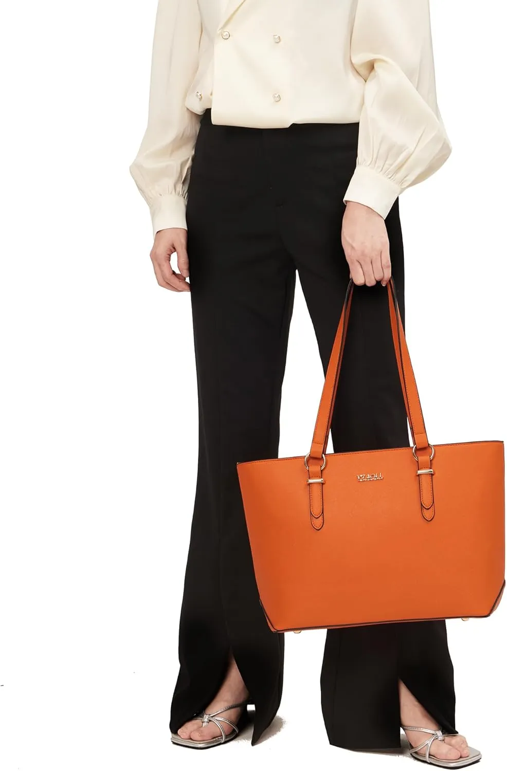 YZAOLL Purses for Women Faux Leather Medium Large Tote Satchel Shoulder Purse Handbag Wallet set